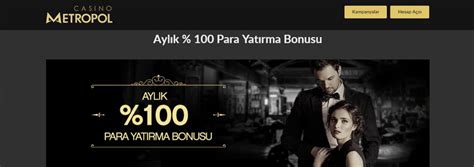 casinometropol hoşgeldin bonusu