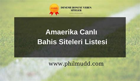 amaerika canlı bahis siteleri listesi